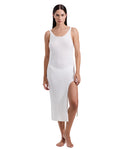 Isla Knit Dress Cover-Up  -white