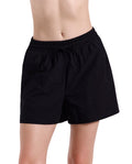 Amalfi Lace Drawstring Short Cover-Up-Black