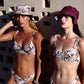 Alternate Front View Of Gottex Double Sided Bucket Hat | GOTTEX SNAKE AND PINK