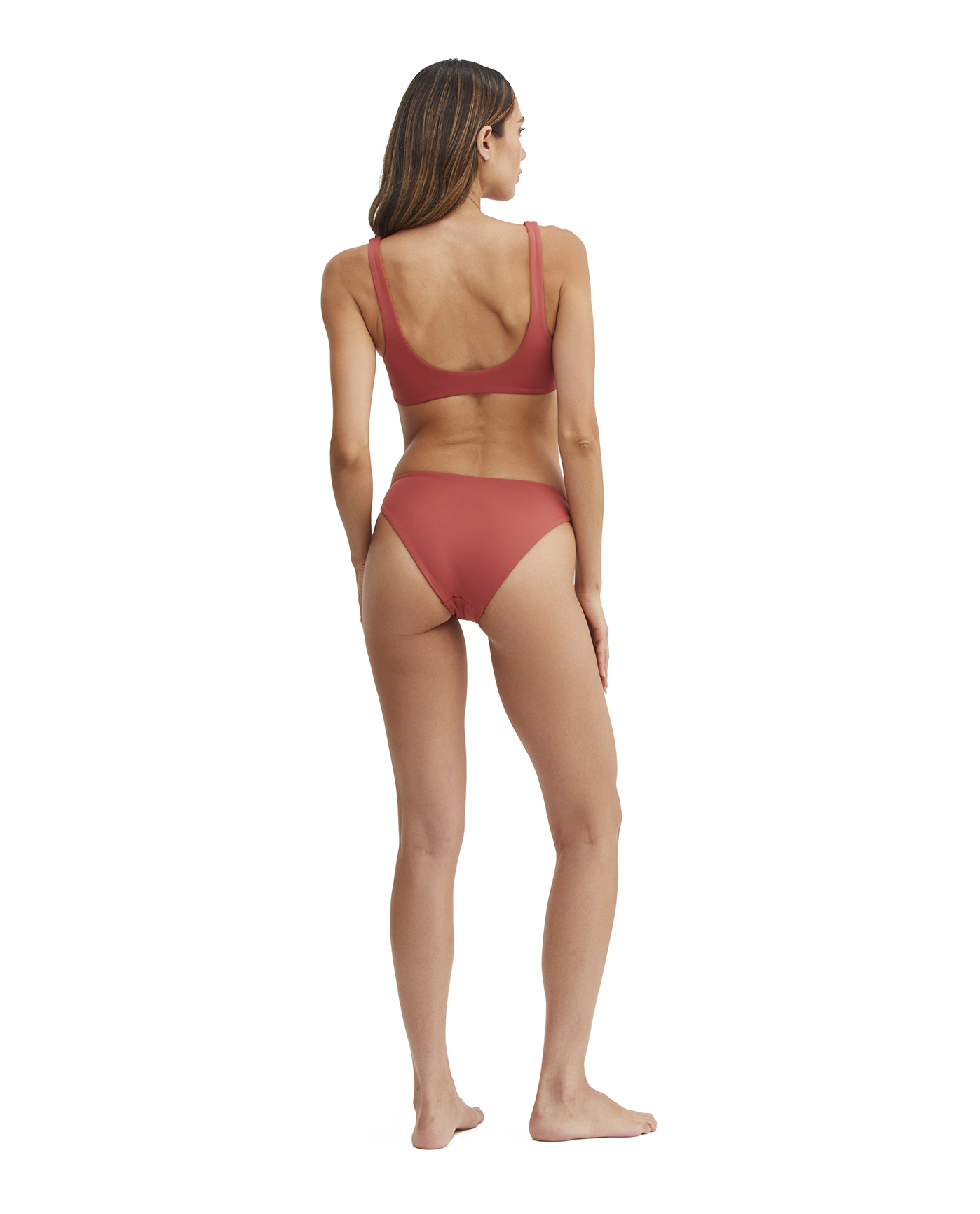 Au Naturel Endless Summer Kaia Reversible V Neck Bra Bikini Top | Au Naturel Clay-Spice