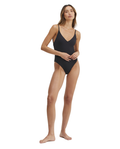 Timeless Chic Luca V Neck One Piece with Strappy Back Detail