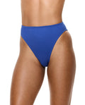 Tubular High Waist Bikini Bottom -Royal