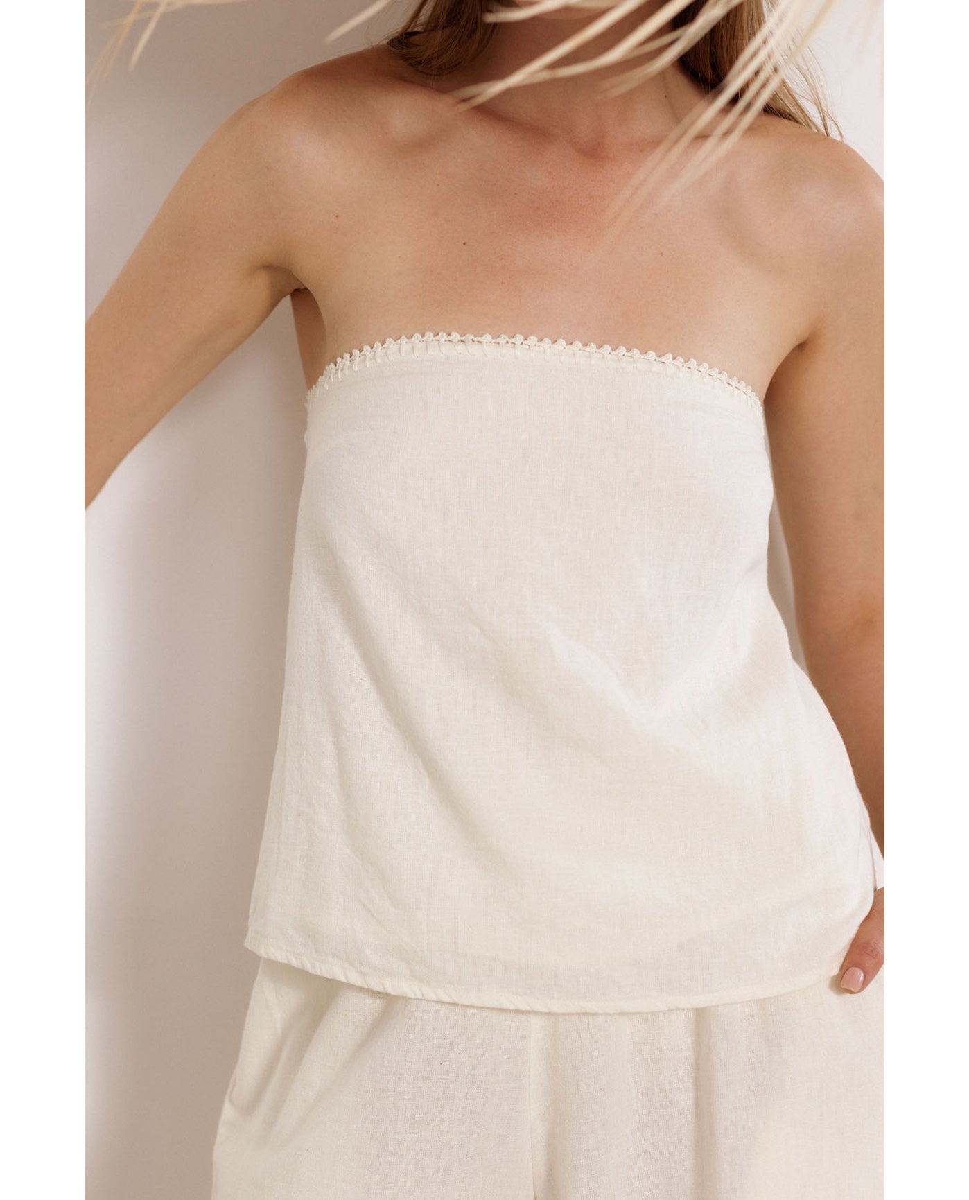 Boundless Bandeau Cover-Up Top- Cream