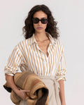 Long Sleeve Button Down Cover Up Blouse