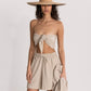 Front View Of Gottex Beach Life Bermuda Cover Up Shorts | GOTTEX BEACH LIFE NATURAL