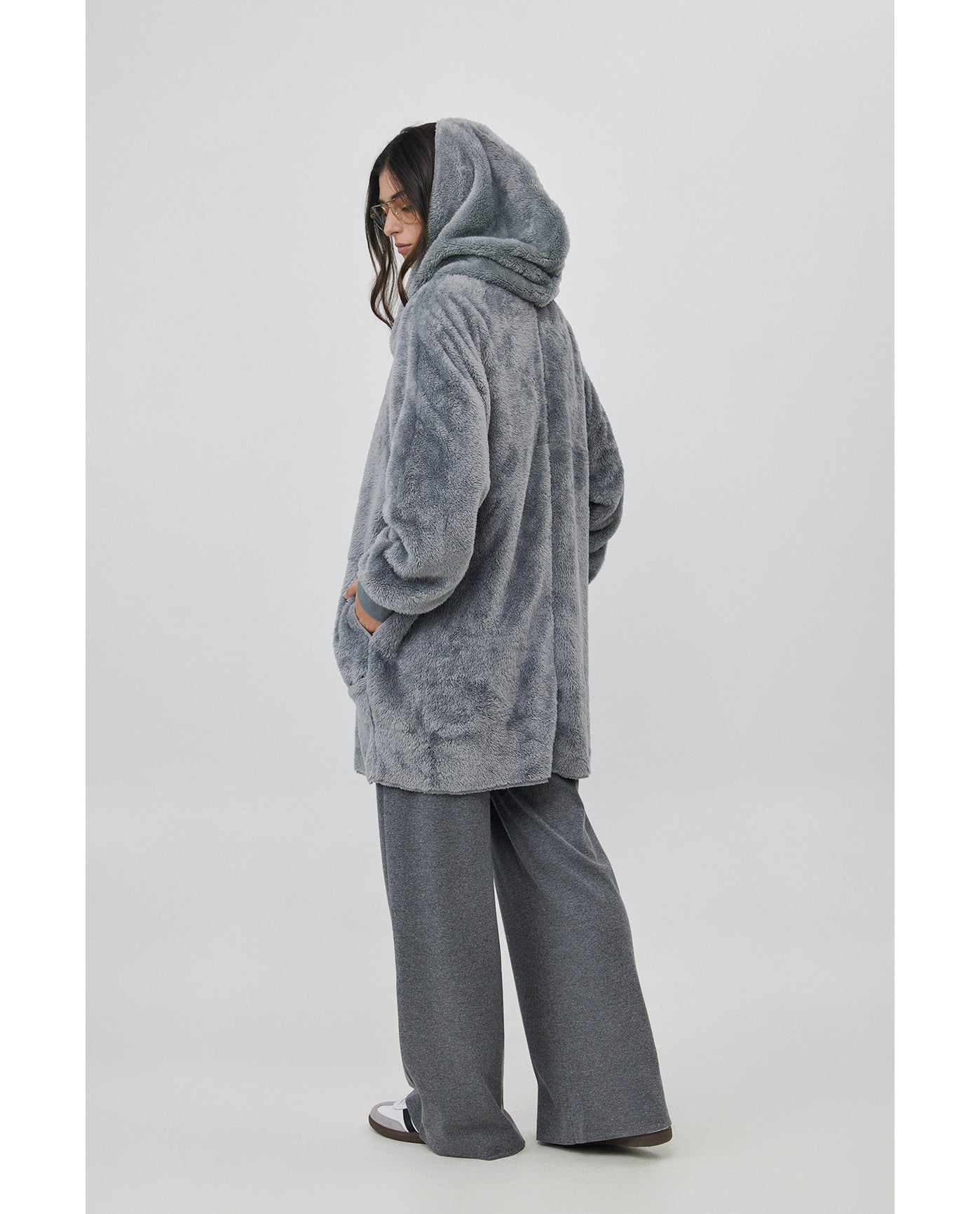 The Cloud Hoodie Blanket-D grey