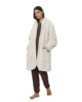 The Cloud Fleece Cardigan -Ivory