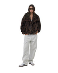 The Leopard Fleece Button-Up Cozy Coat-Leopard