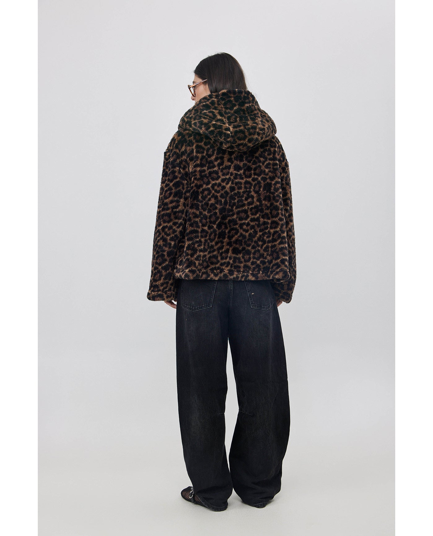 The Leopard Fleece Hooded Coat-Leopard Gottex Beach Life