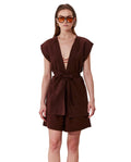 Terra Sleeveless Vest Cover-Up