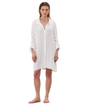Solena Crêpe Shirt Dress Cover-Up