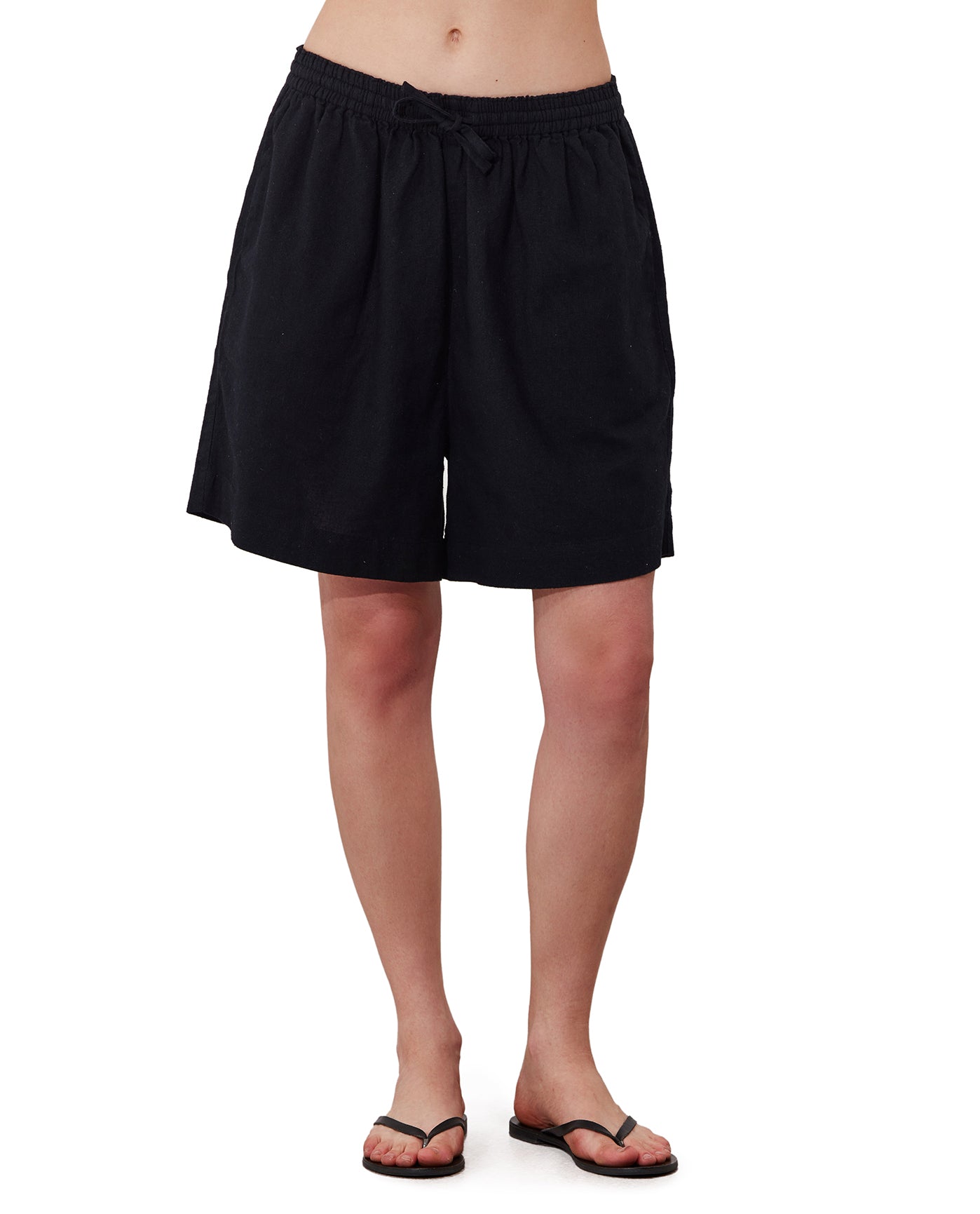 Terra Bermuda Short Cover-Up  | Black
