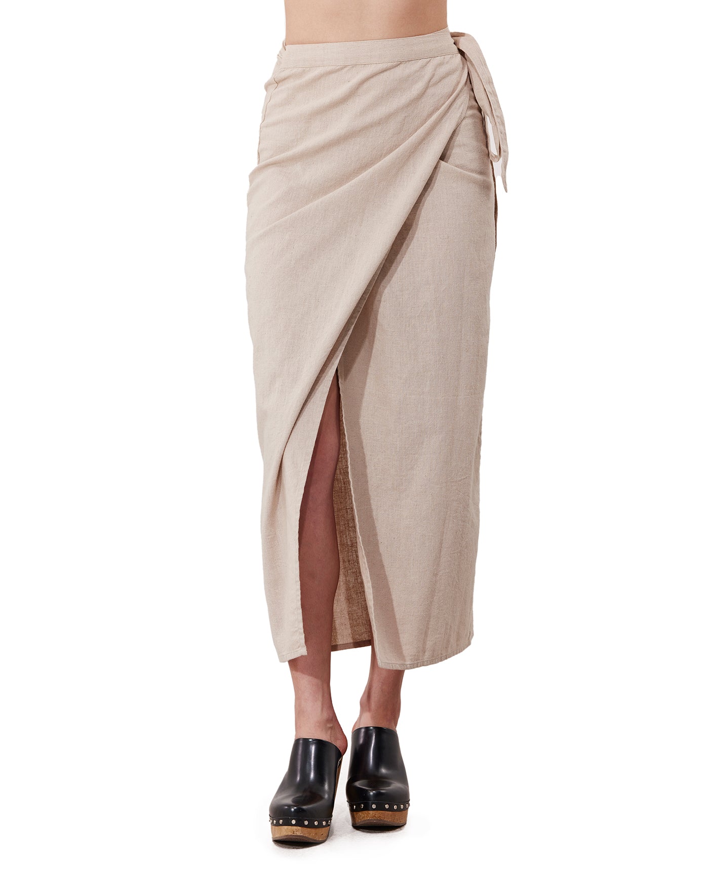 Terra Sarong Style Wrap Skirt Cover-Up | Natural