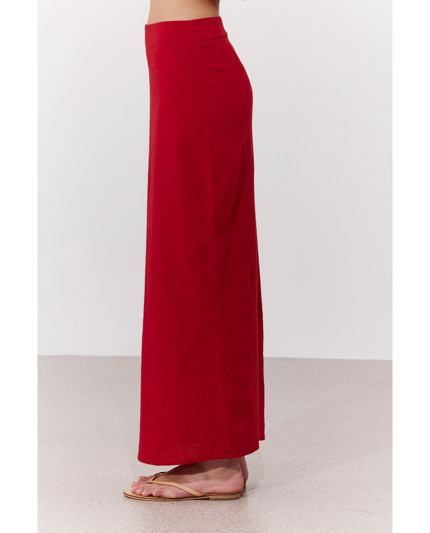 Bali Escape Maxi Skirt Cover-Up-Red