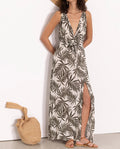 V-Neck Maxi Cover Up Dress