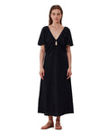 Terra Puff Sleeve Midi Dress Cover-Up