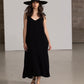 Front View Of Gottex Beach Life Maxi Cover Up Dress | GOTTEX BEACH LIFE BLACK