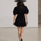 Back View Of Gottex Beach Life Front Tie V-Neck Cover Up Dress | GOTTEX BEACH LIFE BLACK