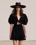 Front Tie V-Neck Cover Up Dress