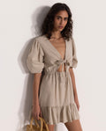 Front Tie V-Neck Cover Up Dress
