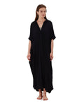 Solena Crêpe Oversized Shirt Dress Cover-Up