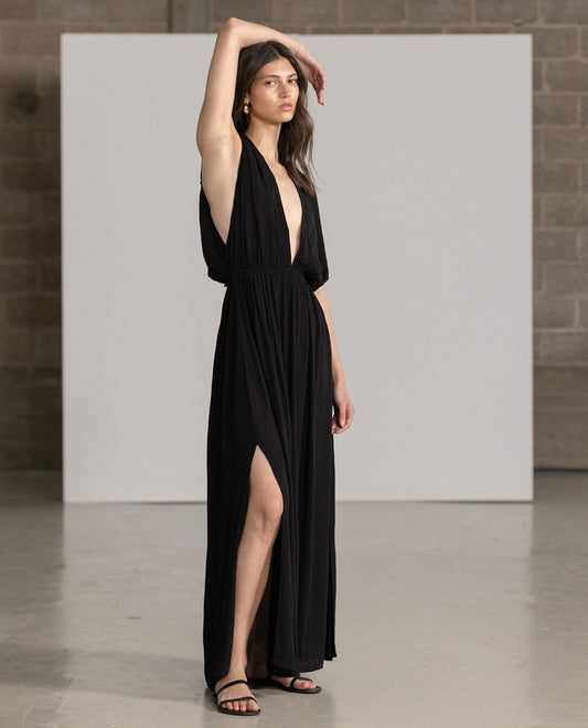 Gottex Beach Life Open Back Long Cover Up Dress