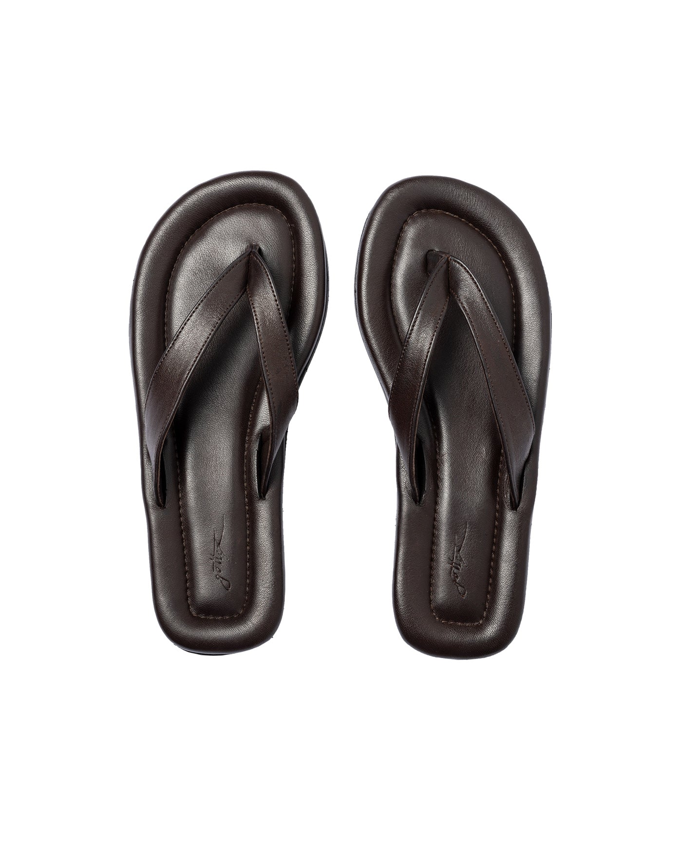 Gottex Beach LifeResort Leather Flip Flop-BrownShoes