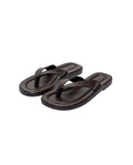 Resort Leather Flip Flop-Brown
