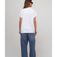 Back View Of Beach Life Airport Cotton Graphic T-Shirt | black - white