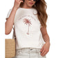 Beach Life Airport Cotton Graphic T-Shirt