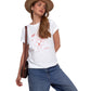 Beach Life Airport Cotton Graphic T-Shirt