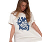 Alternate Front View Of Gottex Beach Life Printed Oversized T-Shirt | GOTTEX BEACH LIFE STAY SALTY