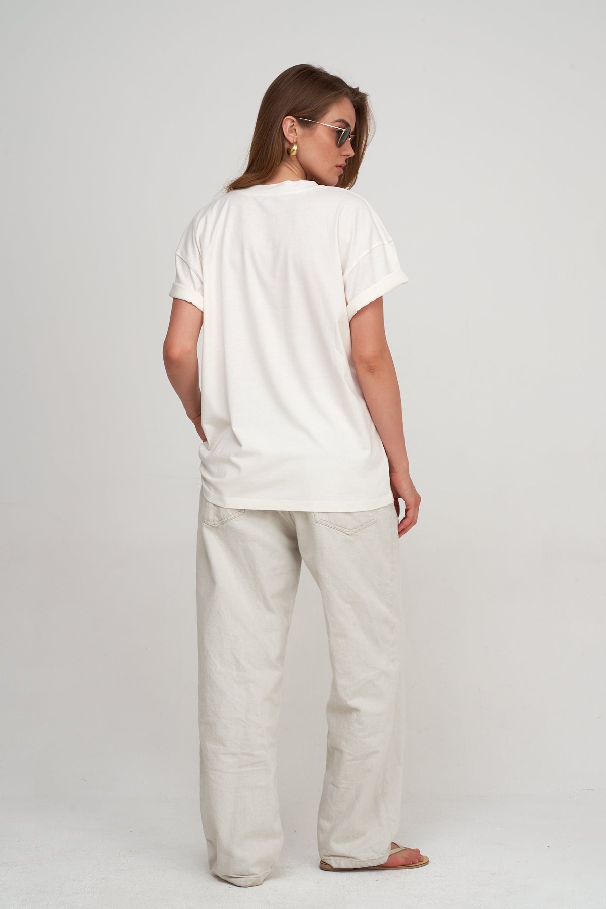 Oversized Short Sleeve Graphic Tee-Multi/must