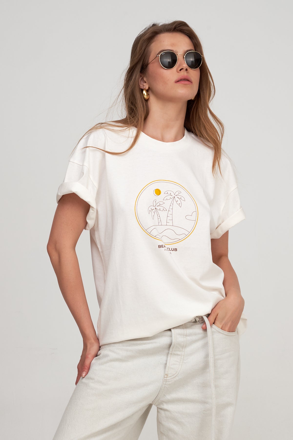 Oversized Short Sleeve Graphic Tee-Multi/must