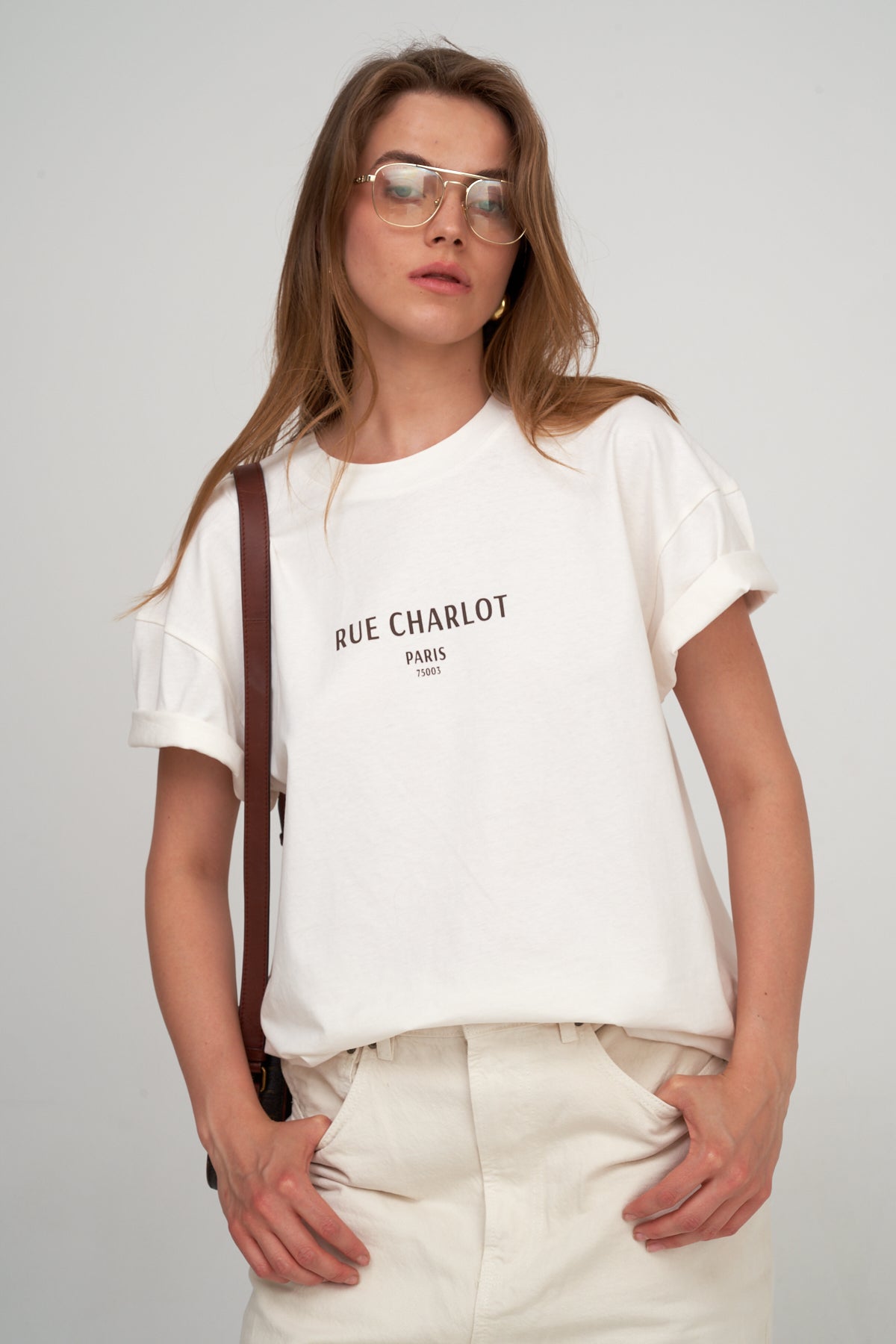 Oversized Short Sleeve Graphic Tee-Multi/brn