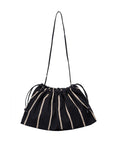 Resort Large Drawstring Beach Bag-Black-Sand