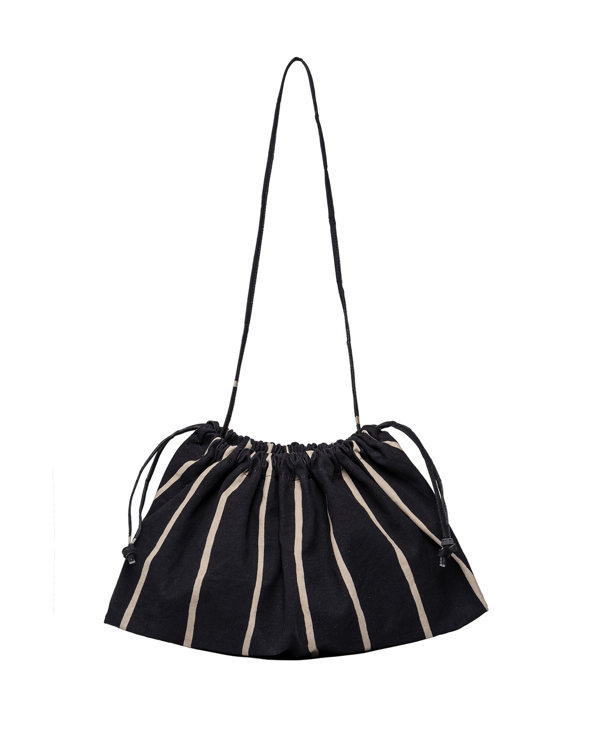 Resort Large Drawstring Beach Bag-Black-Sand