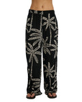 Resort Palm Beach Pants Cover-Up-Black-Cream