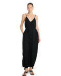 Resort Balloon Pant Jumpsuit Cover-Up-Black