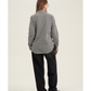 Back View Of Fitted Cotton Button-Down Shirt |  Black
