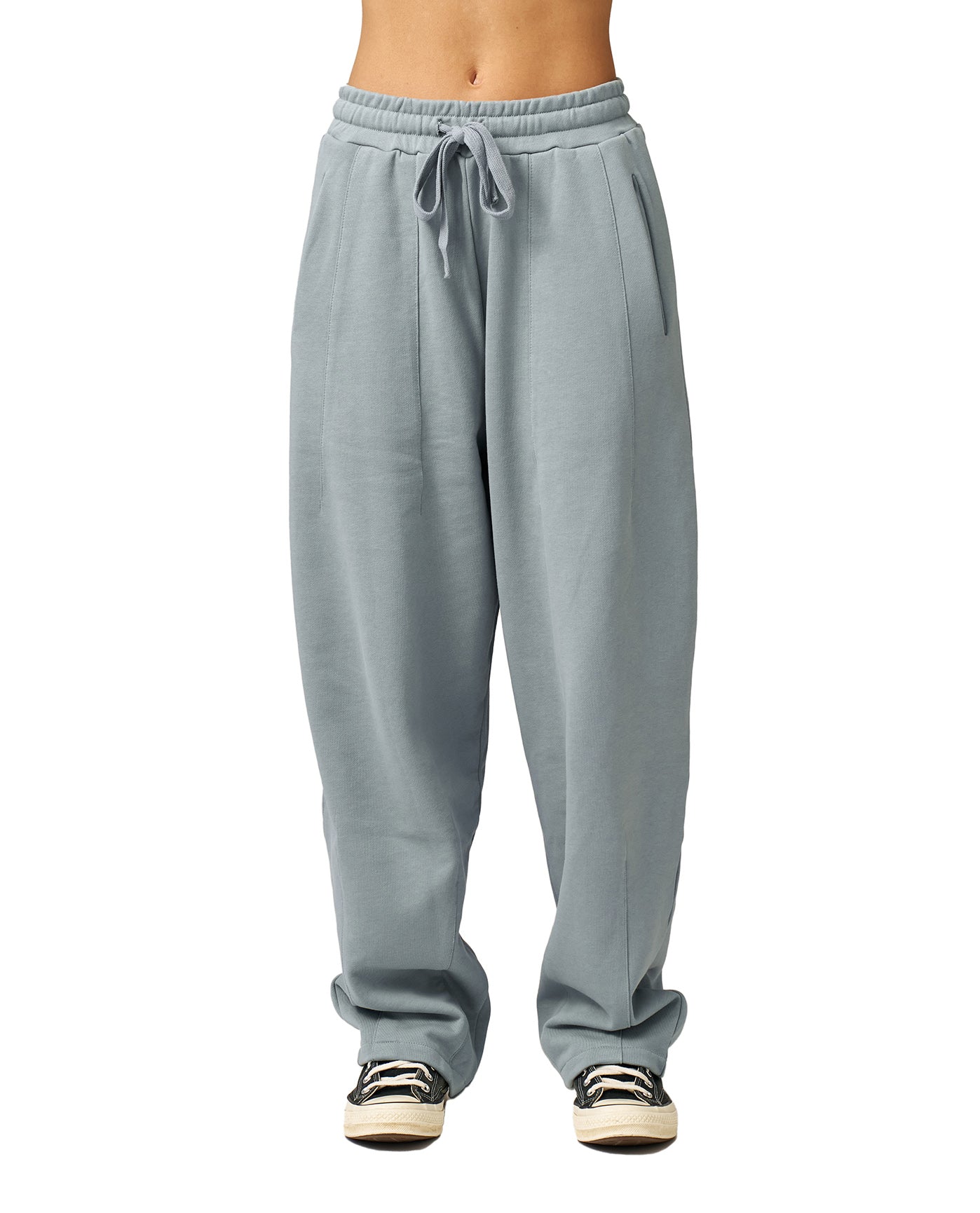 Cozy Coast Airport Princess Seam Sweatpants-Light blue