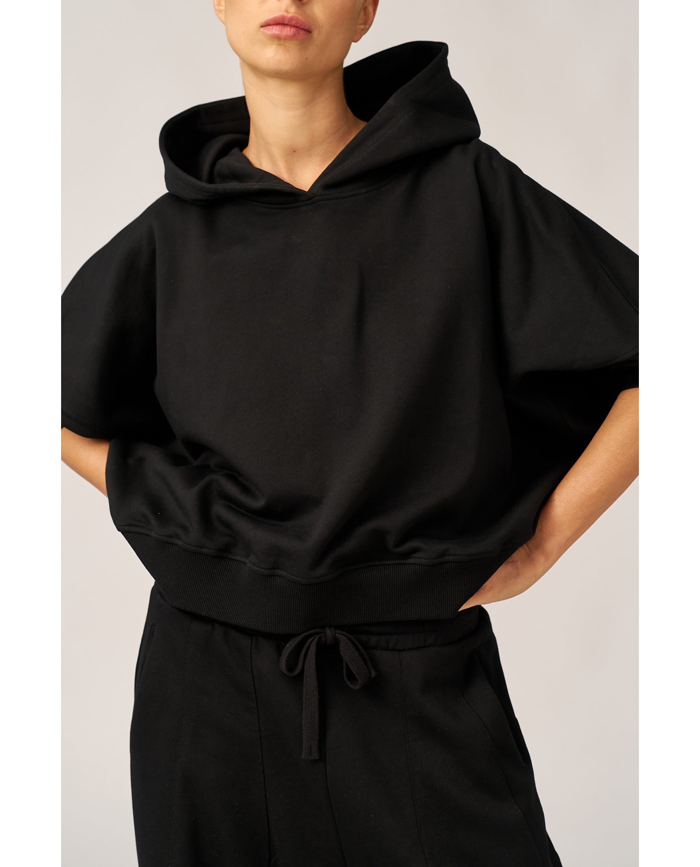 Cozy Coast Airport Hooded Sweatshirt -Black