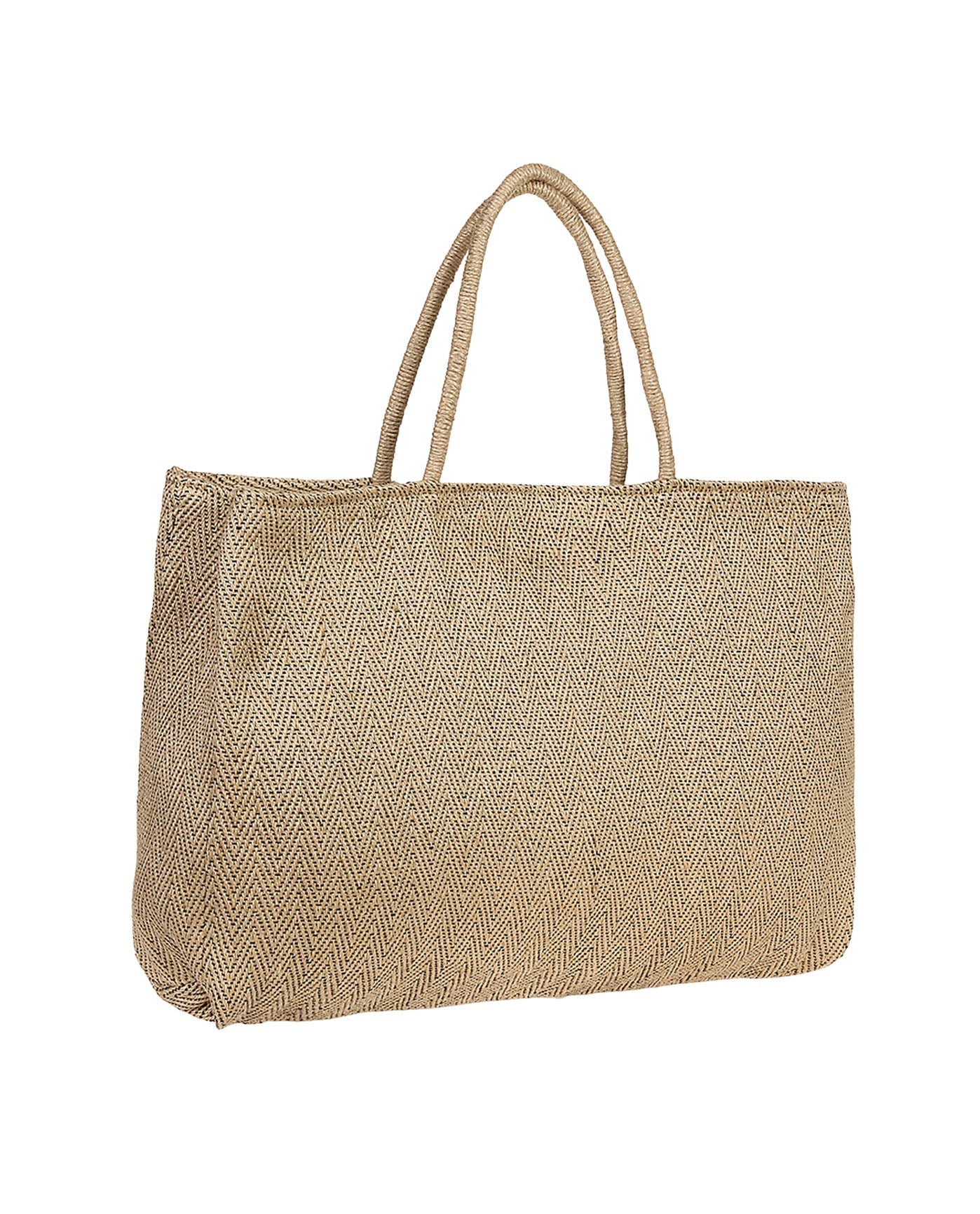 Front View Of Gottex Large Jute Bag | GOTTEX NATURAL JUTE