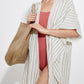 Alternate Front View Of Gottex Large Jute Bag | GOTTEX NATURAL JUTE