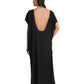 Back View Of Gottex Beach Life Open Back Cover Up Kaftan | GOTTEX BEACH LIFE TALYA BLACK