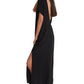 Side View Of Gottex Beach Life Open Back Cover Up Kaftan | GOTTEX BEACH LIFE TALYA BLACK