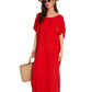 Front View Of Gottex Beach Life Open Back Cover Up Kaftan | GOTTEX BEACH LIFE TALYA RED CHERRY