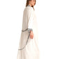 Side View Of Gottex Beach Life Midi Cover Up Kimono | GOTTEX BEACH LIFE LEE CREAM