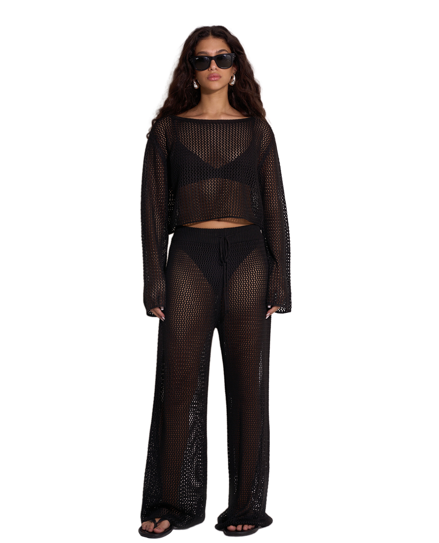 Anna Two Crochet Beach Pants
