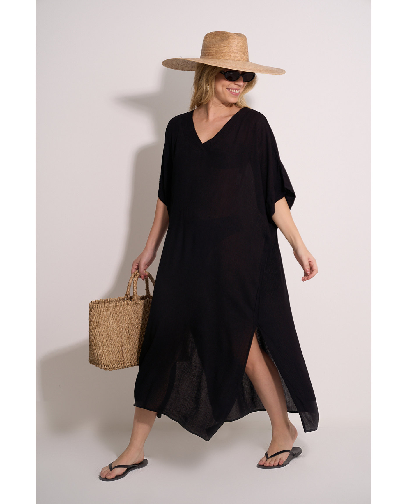 Solid Perfect Long Tunic Cover-Up